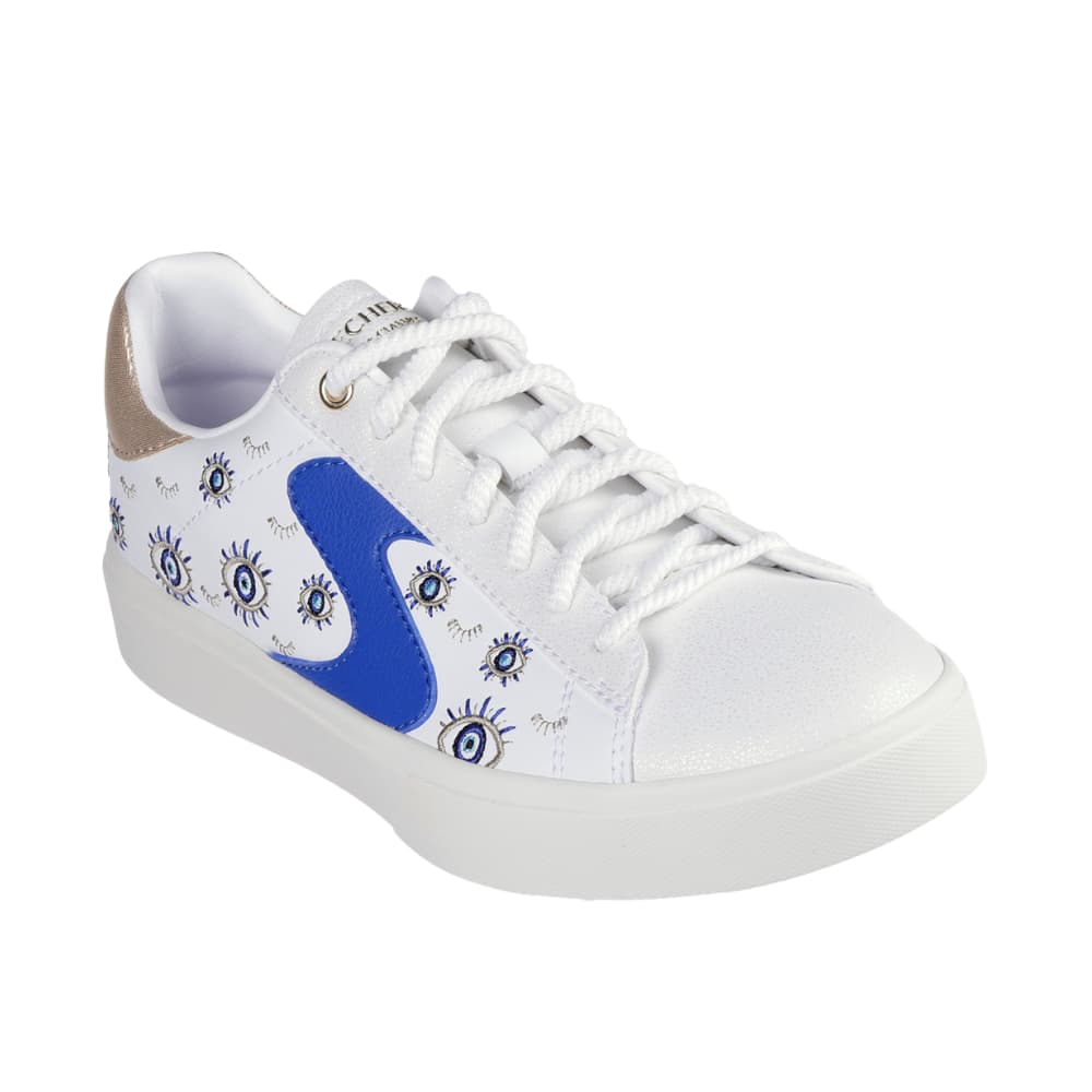 Skechers Women's Logo Detail Sneakers with Lace-Up Closure - EDEN LX