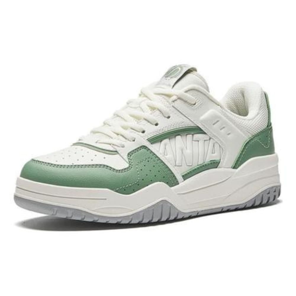 ANTA WOMEN'S Full Score Synthetic Leather Trendy Retro Fashion Comfortable Non-Slip Wear-Resistant Low-Top Skate Shoes