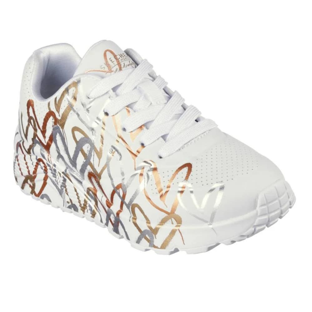 Skechers kids Girls X Jgoldcrown: Uno Lite - Metallic Love
