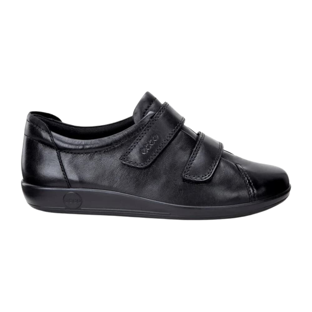 ECCO Women's SOFT 2.0 BLACK WITH BLACK SOLE