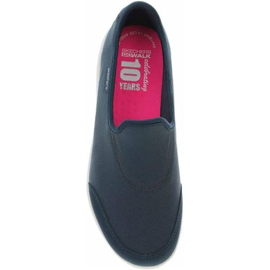 Skechers Women's  Ladies Go Walk Classic Black Slip-On Trainer