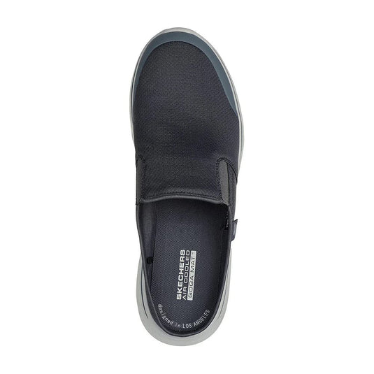 Skechers Men's Go Walk 7-Cabrio 2 Charcoal Men Slip On Casual Mule Shoes