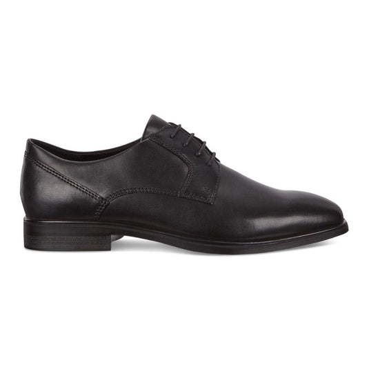 ECCO men queenstown plain-toe derby shoes