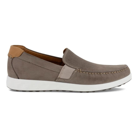 ECCO Men's S Lite Moc Driving Style Loafer, Warm Grey Cognac, 43 EU