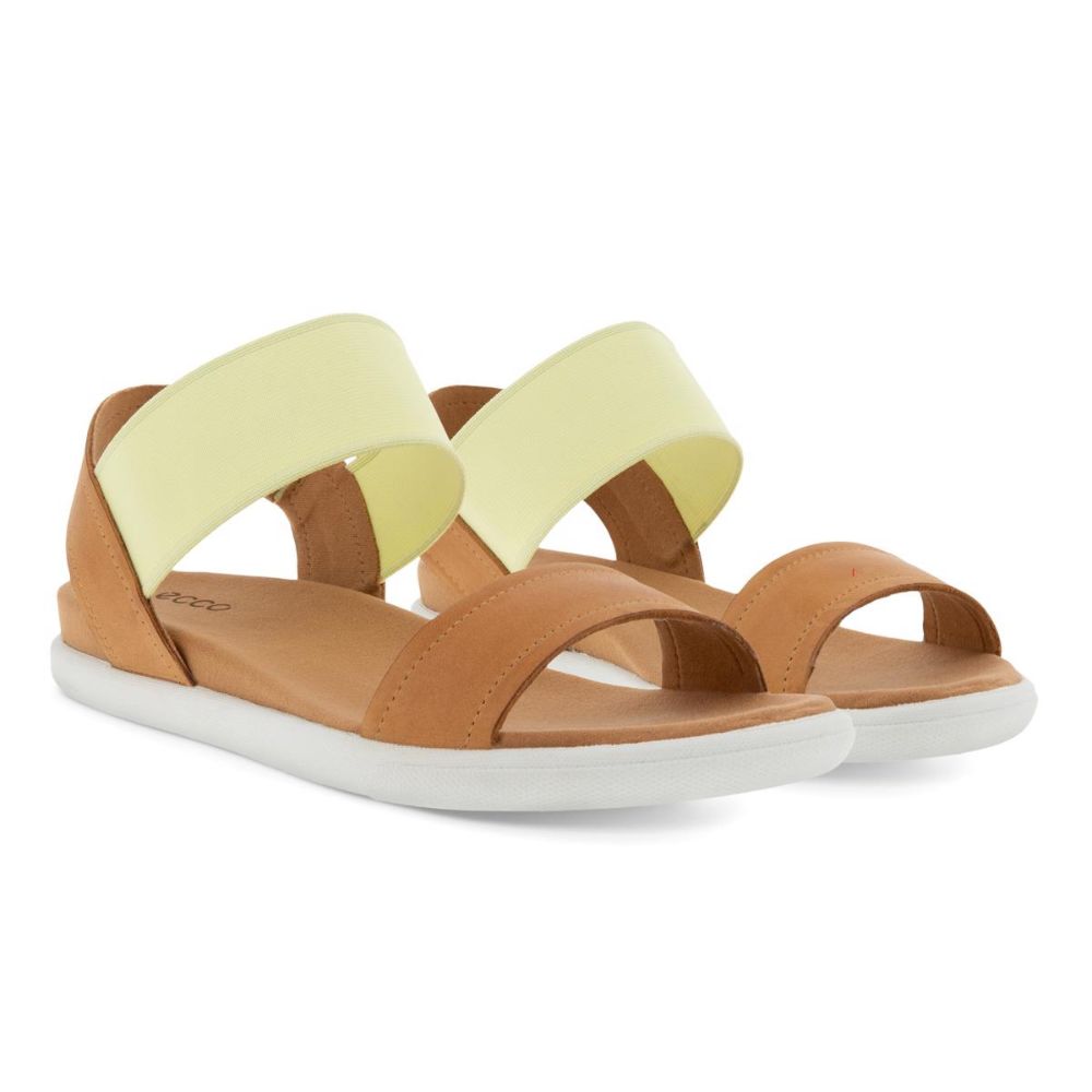 ECCO Women's Damara Sandal Lion Sambal KP