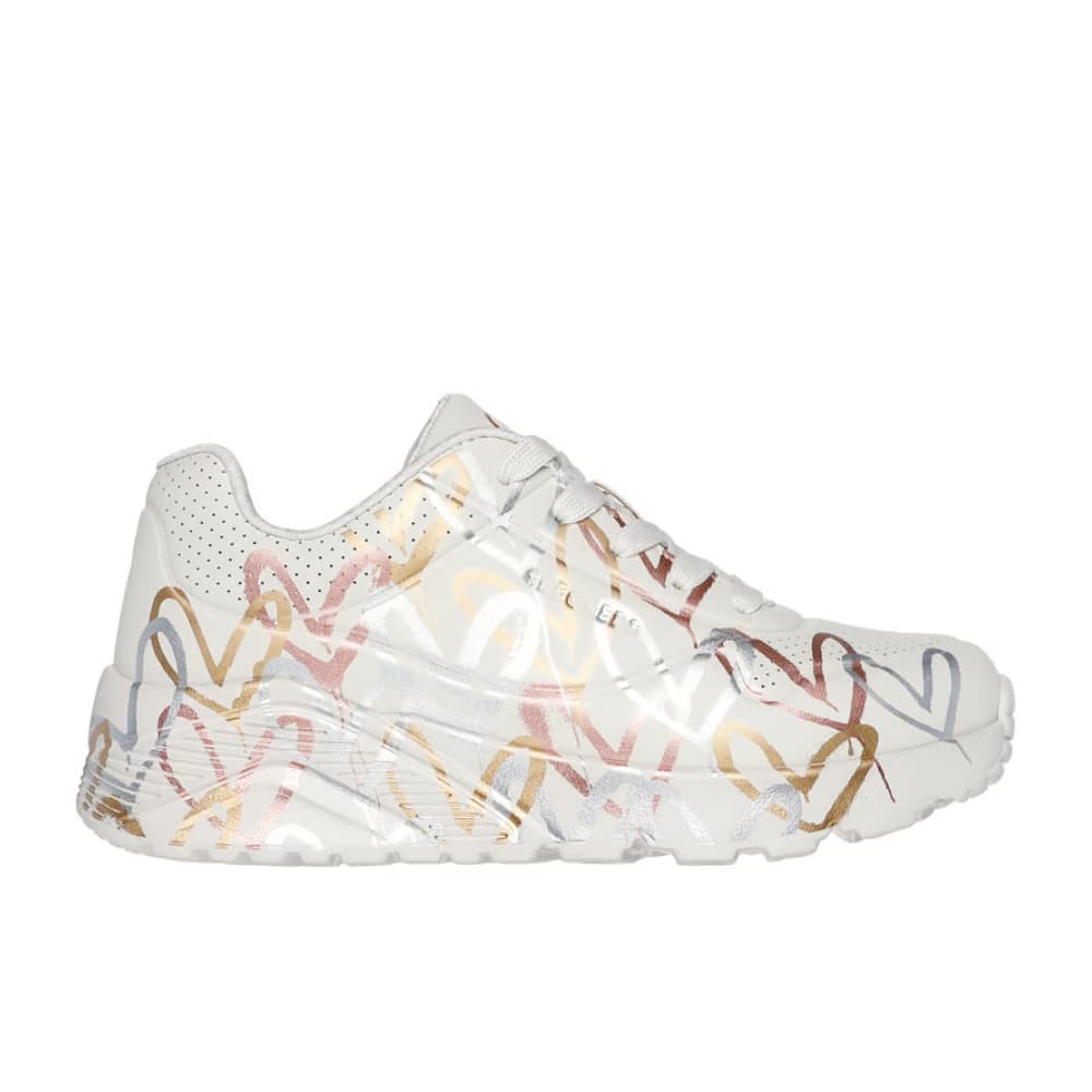 Skechers kids Girls X Jgoldcrown: Uno Lite - Metallic Love