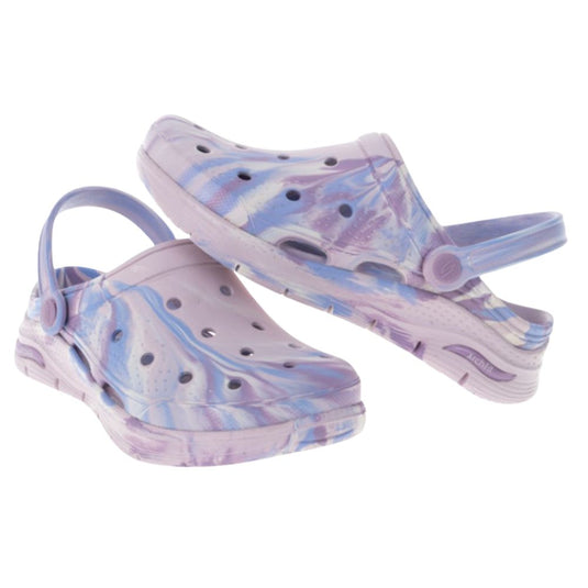 Skechers Women's ARCH FIT FOAMIES Marble Pattern Clogs