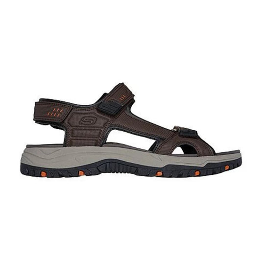 Skechers Men's Logo Detail Sandals with Hook and Loop Closure