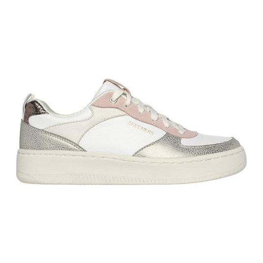 Skechers Women's Sport Court 92 Sheer Shine Lace Up Shoe