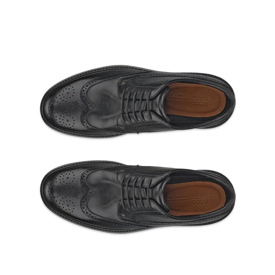 ECCO Men's Metropole London Wingtip Shoe Black