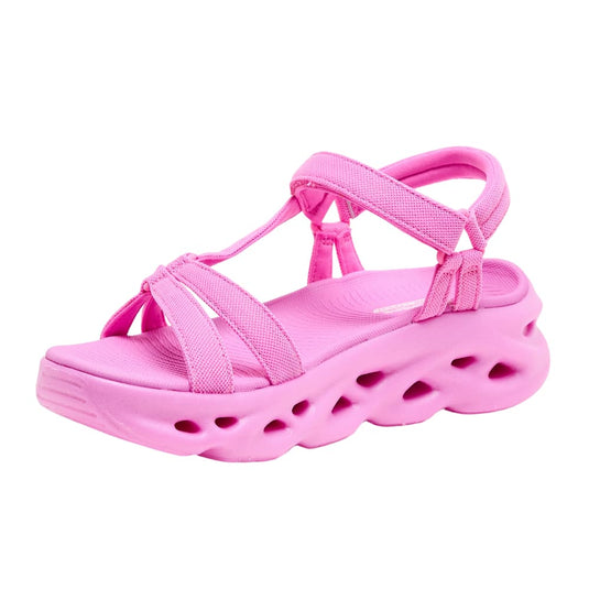 Skechers Women's Go Swirl Tech Velcro Platform Sandals