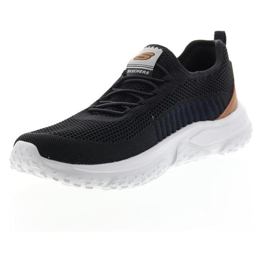 Skechers Men's Textured Walking Shoes with Slip-On Closure