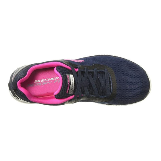 Skechers Women's BOUNTIFUL - QUICK PATH NVY/HTPNK Casual Shoes - 7 UK