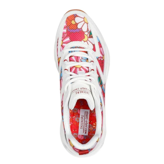 Skechers Women's no Ricardo Cavolo Spring Bloom White Multi Casual Shoes