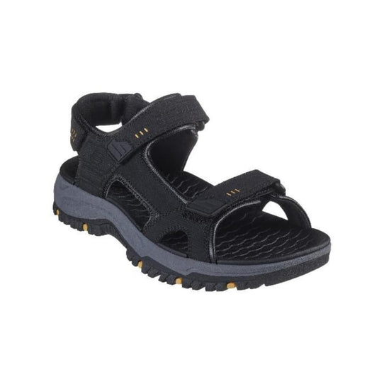 Skechers Men's Logo Detail Sandals with Hook and Loop Closure