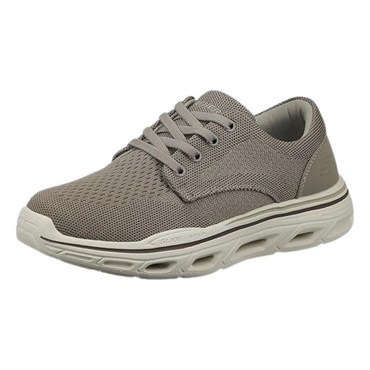 Skechers Men's  Textured Walking Shoes with Lace-Up Closure AED 405