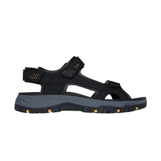 Skechers Men's Logo Detail Sandals with Hook and Loop Closure