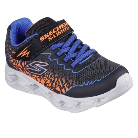 Skechers Kids Boy's Vortex 2.0 Sneaker Black/Blue/Orange 11.5 Little Kid