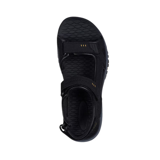 Skechers Men's Logo Detail Sandals with Hook and Loop Closure