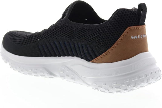 Skechers Men's Textured Walking Shoes with Slip-On Closure