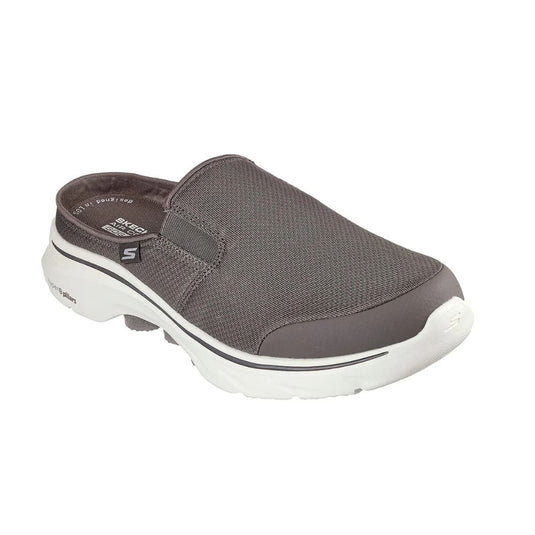 Skechers Men's Go Walk 7-Cabrio 2 Charcoal Men Slip On Casual Mule Shoes