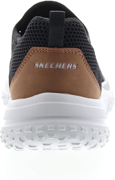 Skechers Men's Textured Walking Shoes with Slip-On Closure