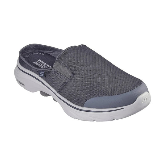 Skechers Men's Go Walk 7-Cabrio 2 Charcoal Men Slip On Casual Mule Shoes