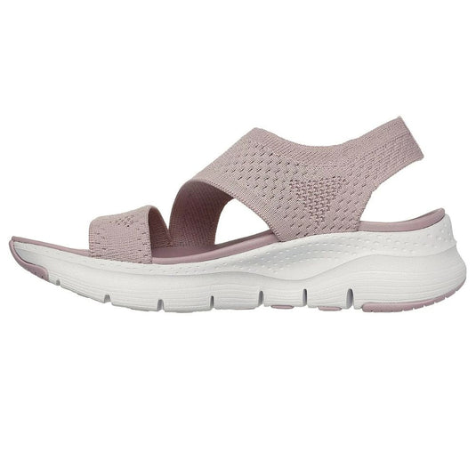 Skechers Women'sArch Fit Sandals Black Brightest Day