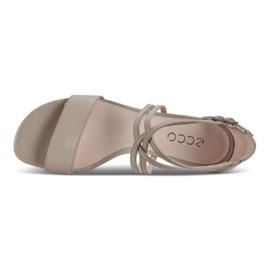 Ecco Women's ELEVATE 65 BLOCK SANDAL GREY ROSE/GREY ROSE