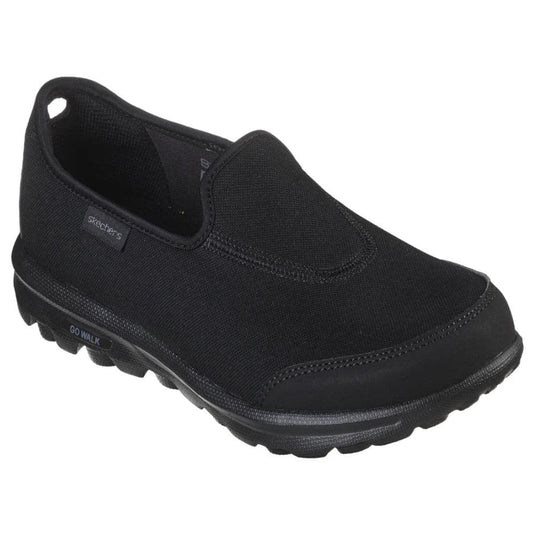 Skechers Women's  Ladies Go Walk Classic Black Slip-On Trainer