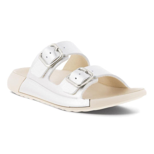 Ecco Women's  2nd Cozmo Summer Flat Sandals Pure